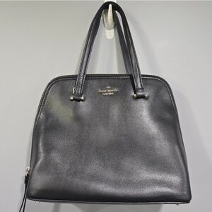 🐢 Kate Spade -Patterson Drive - Medium Dome Satchel in Black Pebbled leather.
